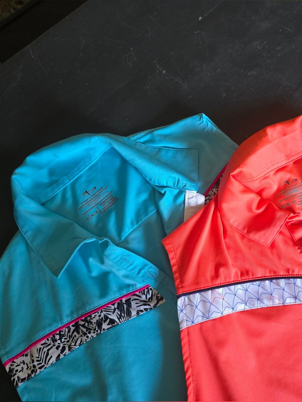 Womens' Lightweight Colorblock Windbreaker Golf Shirts-
